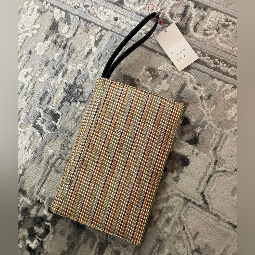 a new day multi-colored woven clutch wristlet - Picture 2 of 3